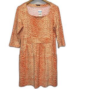 J. McLaughlin‎ Emma Dress Mob Wife Classy Animal Print Classic Fun Large